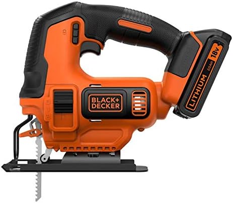 Black + Decker BDCJS18E1-QW Sierras de calar 18 V-2.5 AH 1 batería 1 hoja para madera
