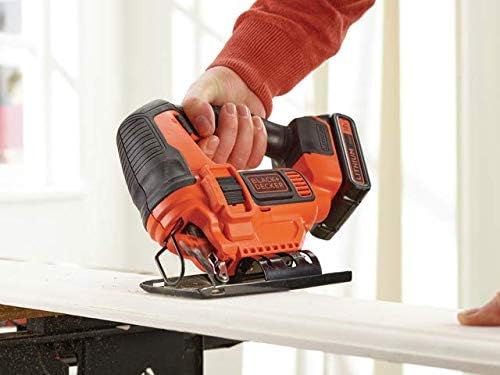 Black + Decker BDCJS18E1-QW Sierras de calar 18 V-2.5 AH 1 batería 1 hoja para madera