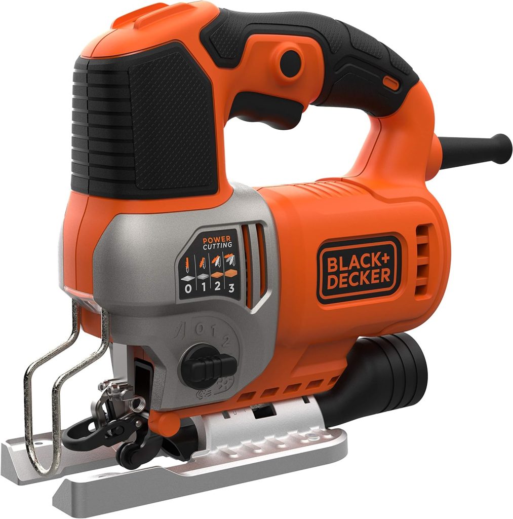 BLACK+DECKER BES610K, Sierra de Calar 650W, 19 mm, Incluye Maletin