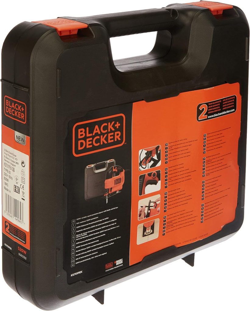 BLACK+DECKER KS701PEK-QS Sierra de calar 520 W 230 V