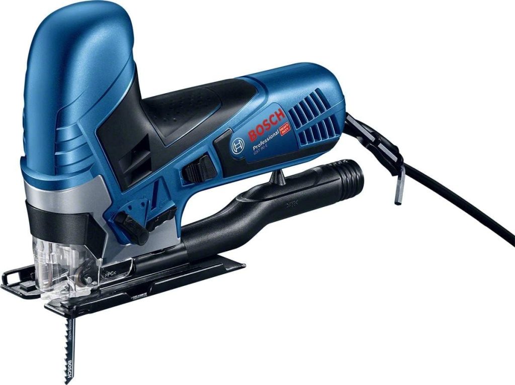 Bosch Professional GST 90 E - Sierra de calar (650 W, 500 - 3100 cpm, profundidad de corte 90 mm, en maletín)           [Clase de eficiencia energética A]