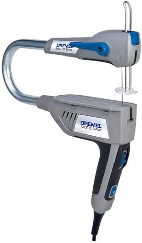 Dremel - Sierra de calar Moto-Saw Dremel Sierra de mesa compacta MS20, 2 en 1 (70 W) con 1 accesorio y 5 hojas de sierra, negra y gris