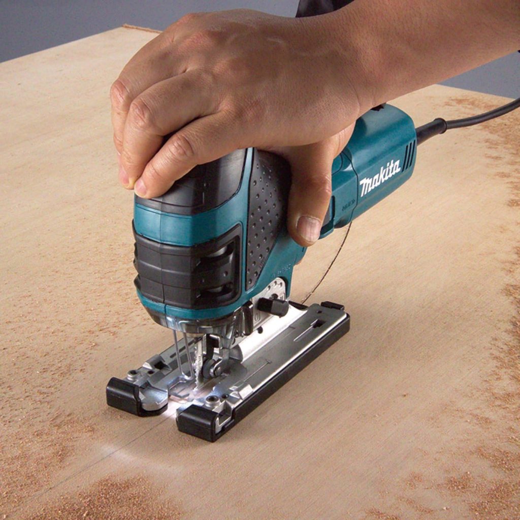 Makita 4351FCTJ Sierra de calar de 135 mm, con LED, 720W